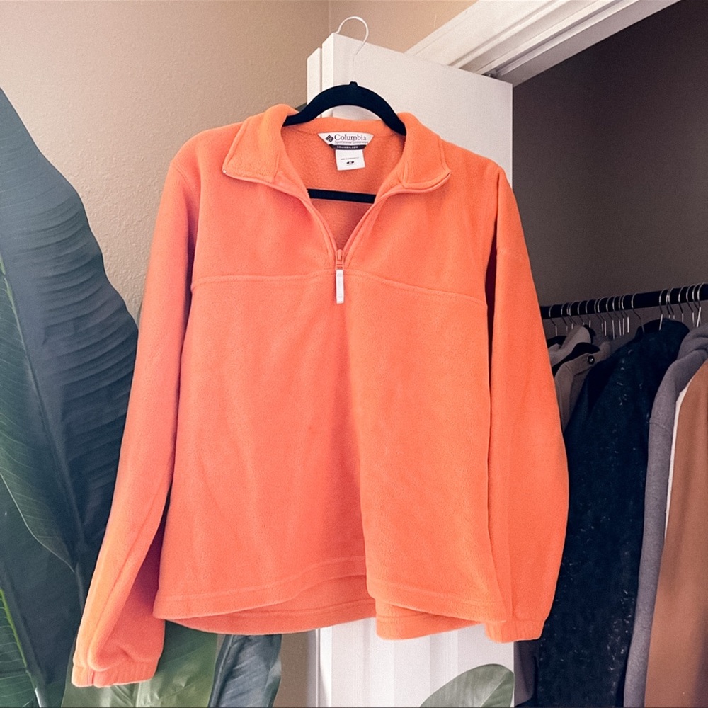 Columbia orange sweater size M